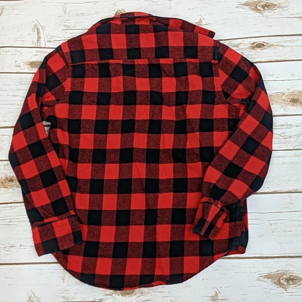 Gap Kids Buffalo Plaid Shirt Boy's M Regular - Picture 7 of 7